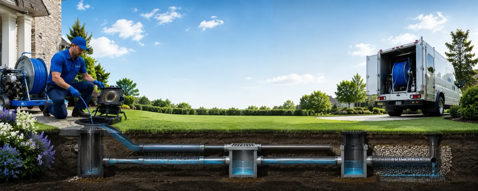Outdoor drain cleaning information for Pickett, WI